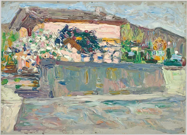 Spring, around Augsburg av Wassily Kandinsky