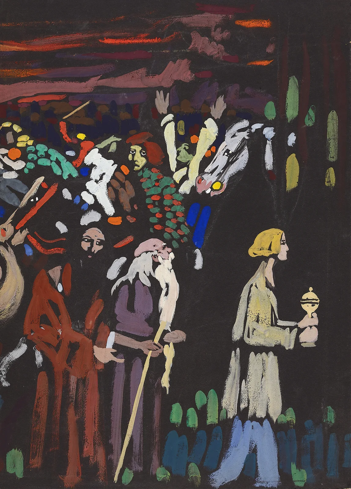 Study on ‘Panic’ av Wassily Kandinsky