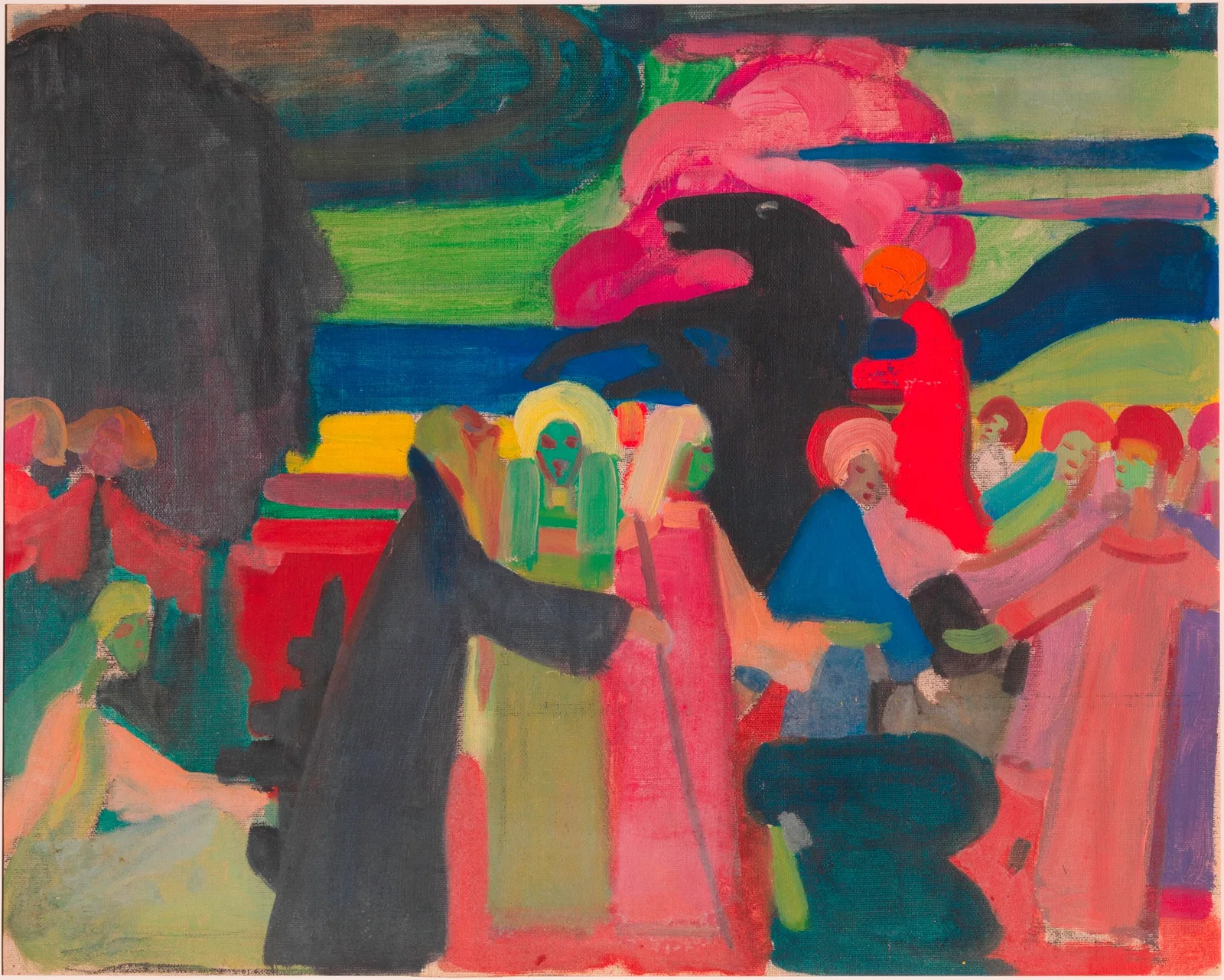 Untitled (Study for Improvisation I), 1908 av Wassily Kandinsky