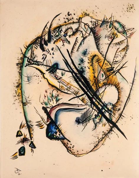 Watercolour with Seven Strokes av Wassily Kandinsky