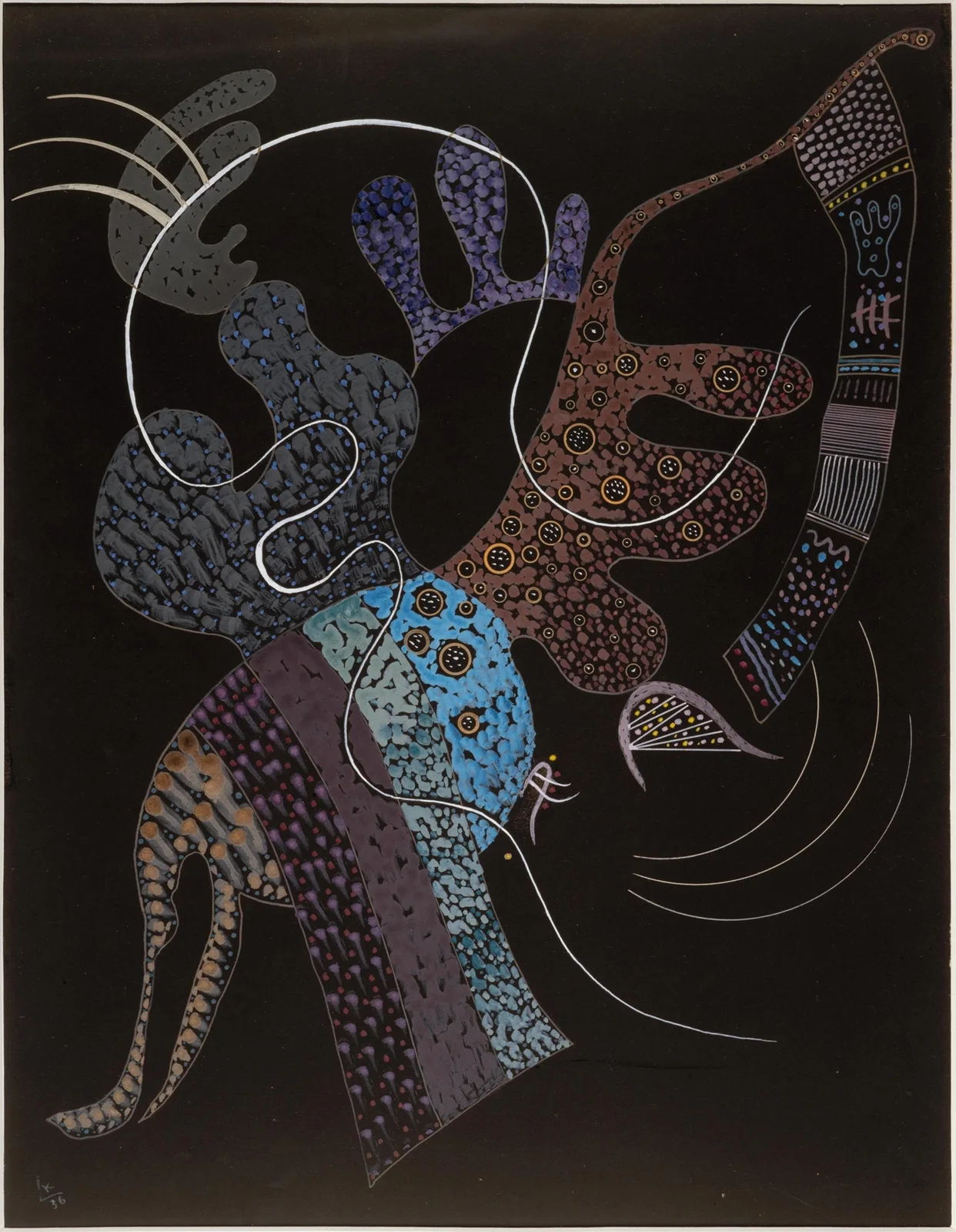 White Line av Wassily Kandinsky
