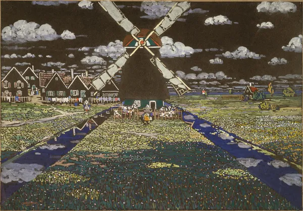 Windmill in Holland av Wassily Kandinsky