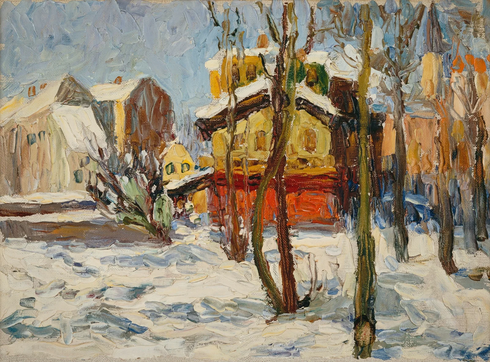 Winter in Schwabing av Wassily Kandinsky