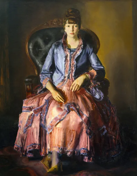 Emma in a Purple Dress av George Wesley Bellows