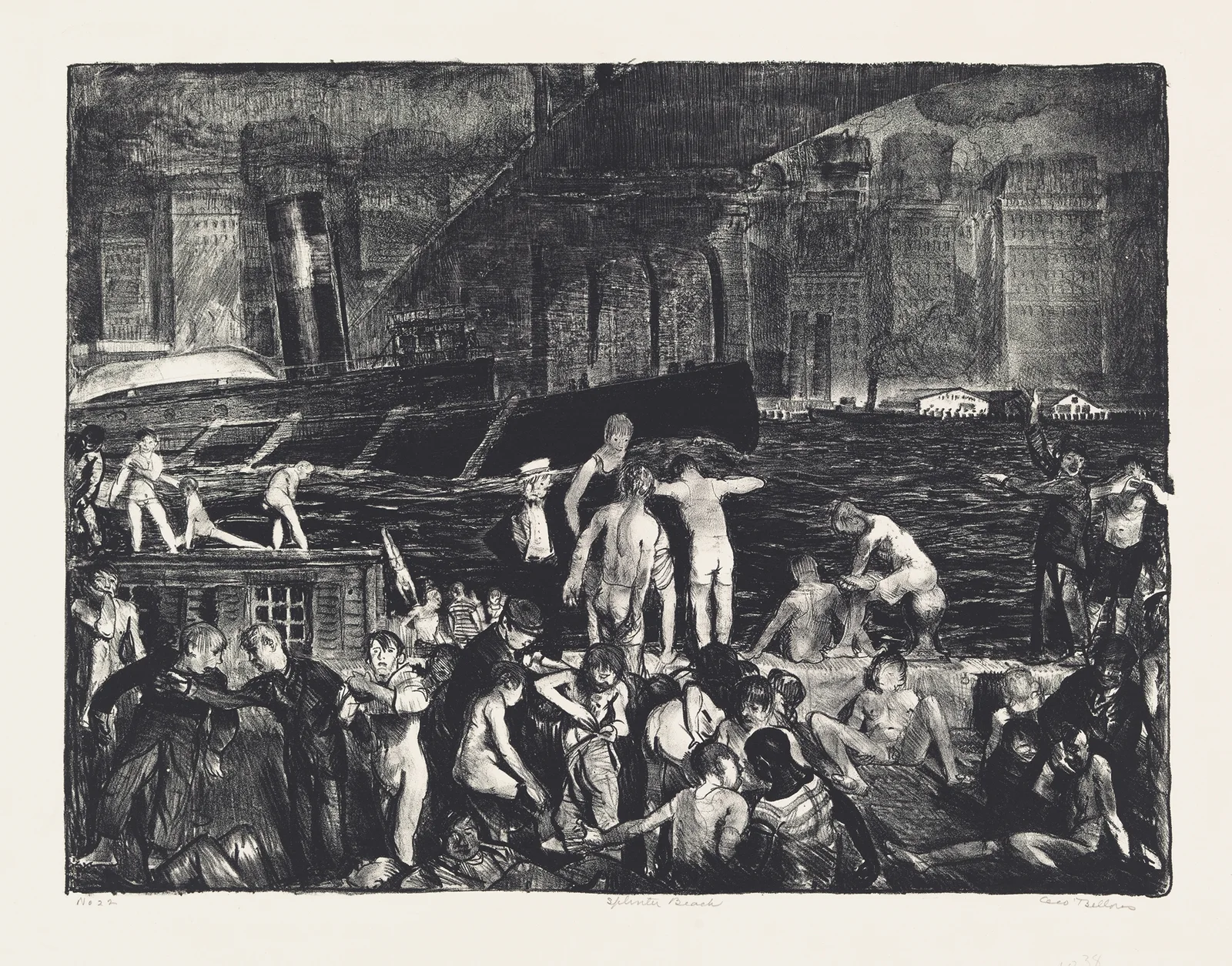 Splinter Beach av George Wesley Bellows