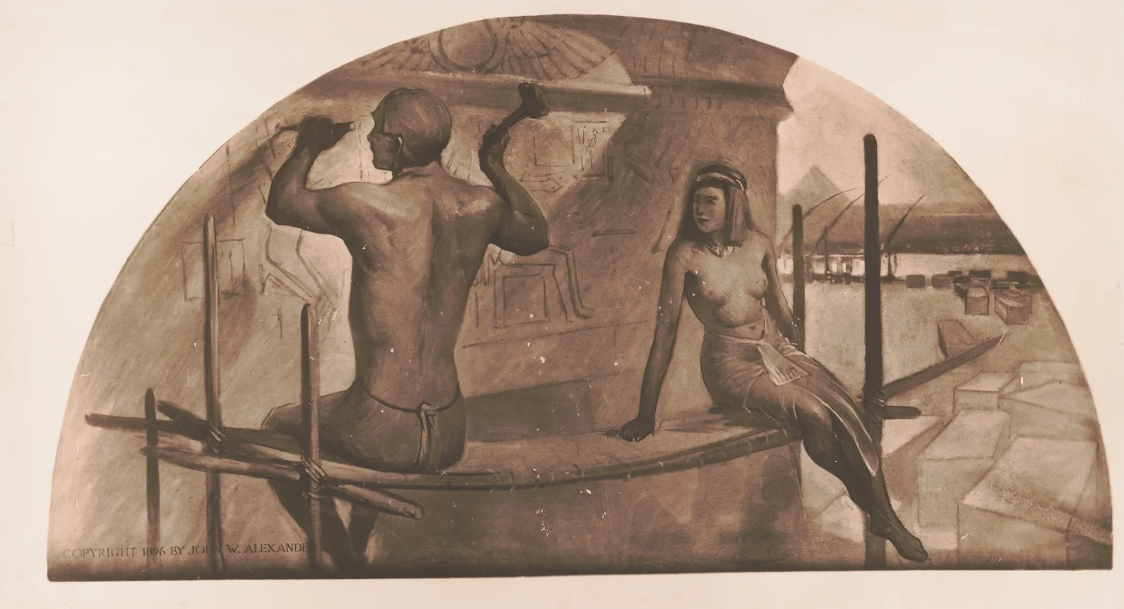 Egpytian hieroglyphics av John White Alexander