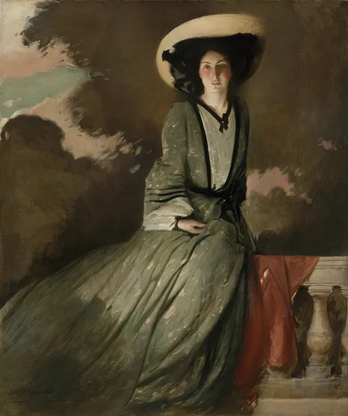Portrait of Mrs. John White Alexander av John White Alexander