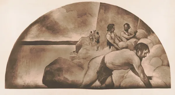 The Cairn av John White Alexander