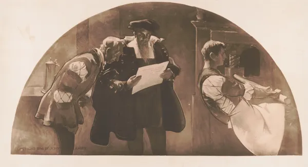 The printing press av John White Alexander