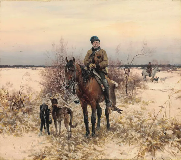 Hunting with Hounds av Alfred von Wierusz-Kowalski