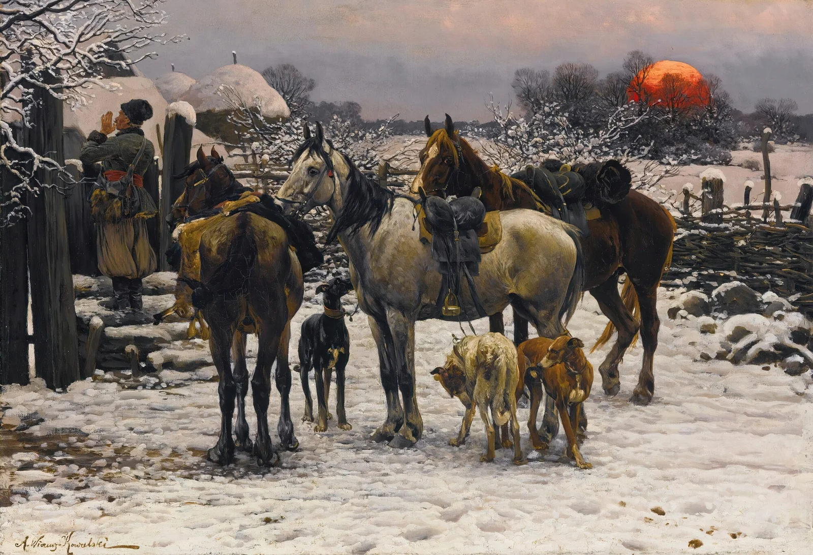 Returning Home av Alfred von Wierusz-Kowalski