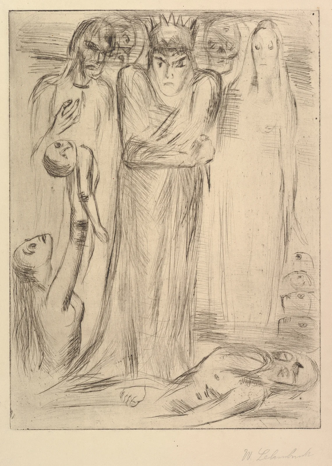 Macbeth III av Wilhelm Lehmbruck