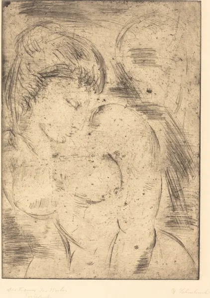 Woman’s Dream (Der Traum des Weibes) av Wilhelm Lehmbruck