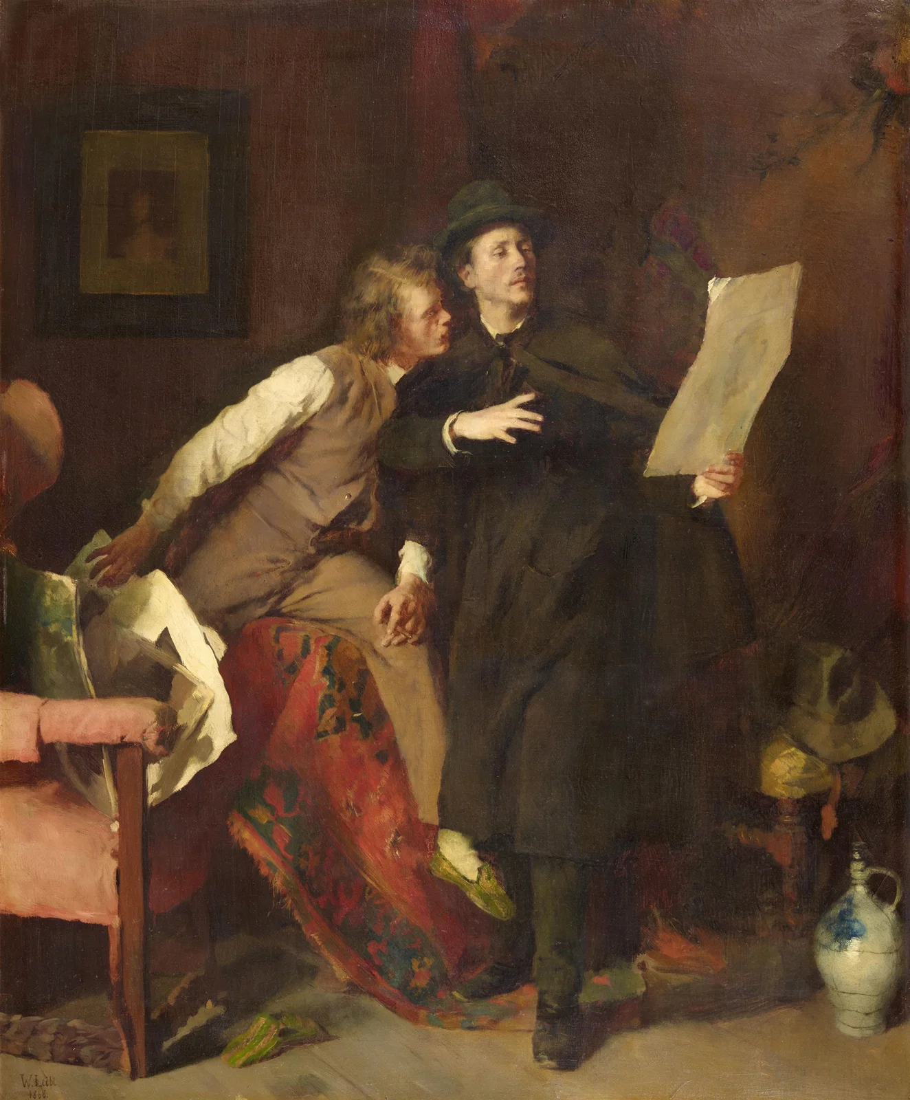 Ein Kritiker av Wilhelm Leibl