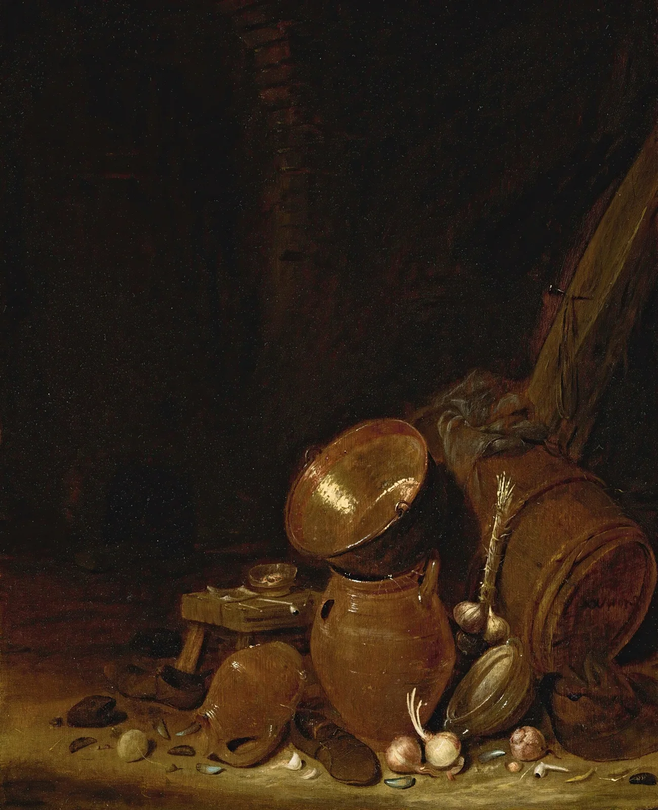 Kitchen Interior av Willem Kalf