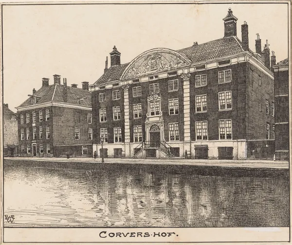 Corvershof te Amsterdam av Willem Wenckebach