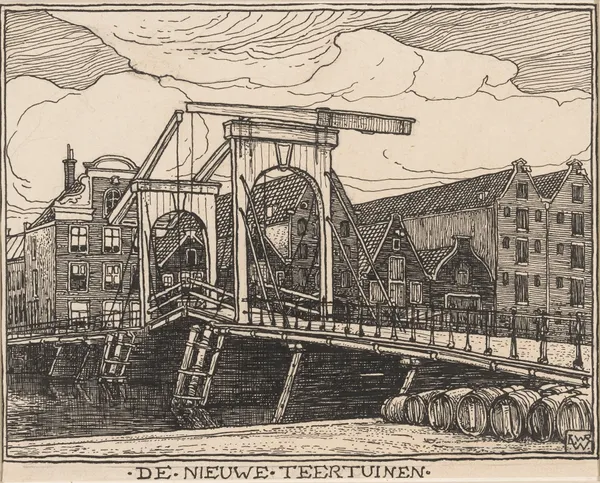 De Nieuwe Teertuinen te Amsterdam av Willem Wenckebach