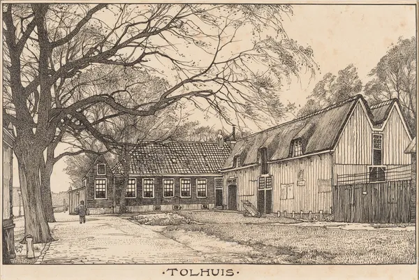 Het Tolhuis aan de Buiksloterweg te Amsterdam (overzijde van het IJ) av Willem Wenckebach