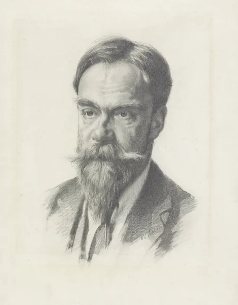 Portret van Frans Coenen av Willem Witsen