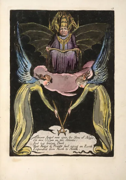 Albions Angel rose … av William Blake