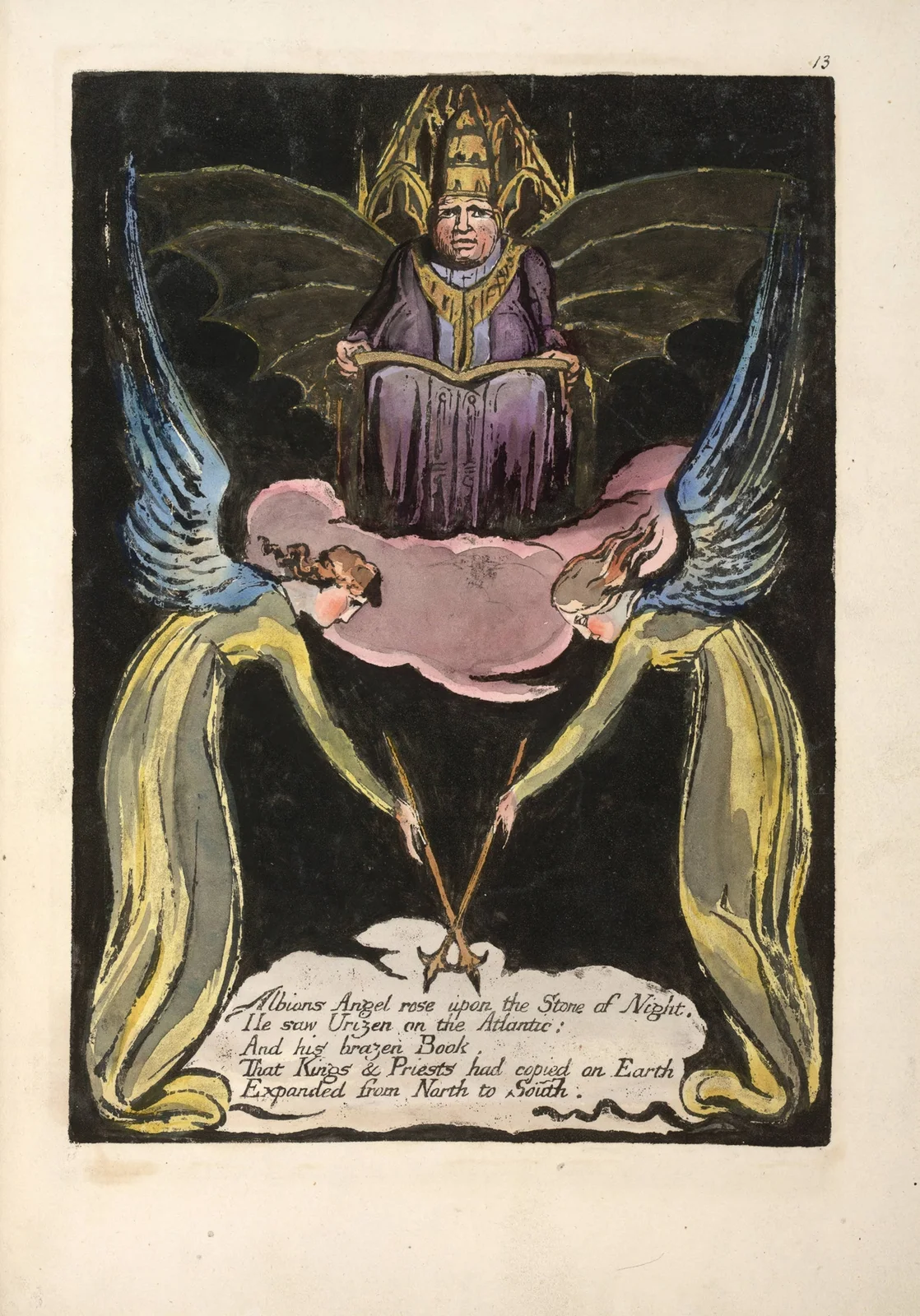 Albions Angel rose … av William Blake