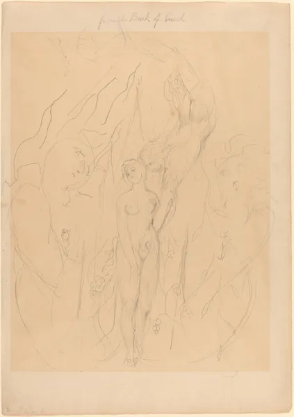 An Angel Teaching a Daughter of Men the Secrets of Sin av William Blake