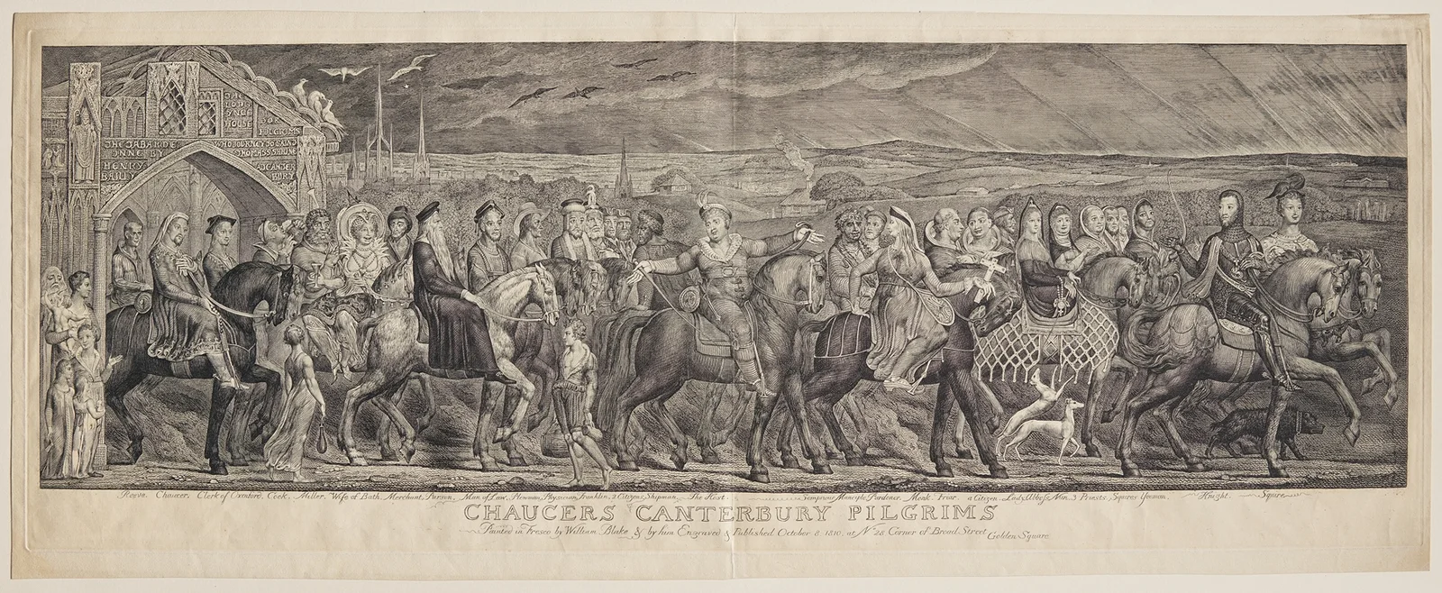 Chaucer’s Canterbury Pilgrims av William Blake