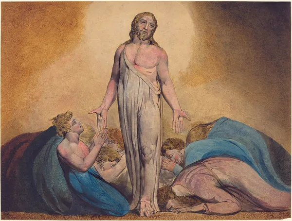 Christ Appearing to His Disciples After the Resurrection av William Blake