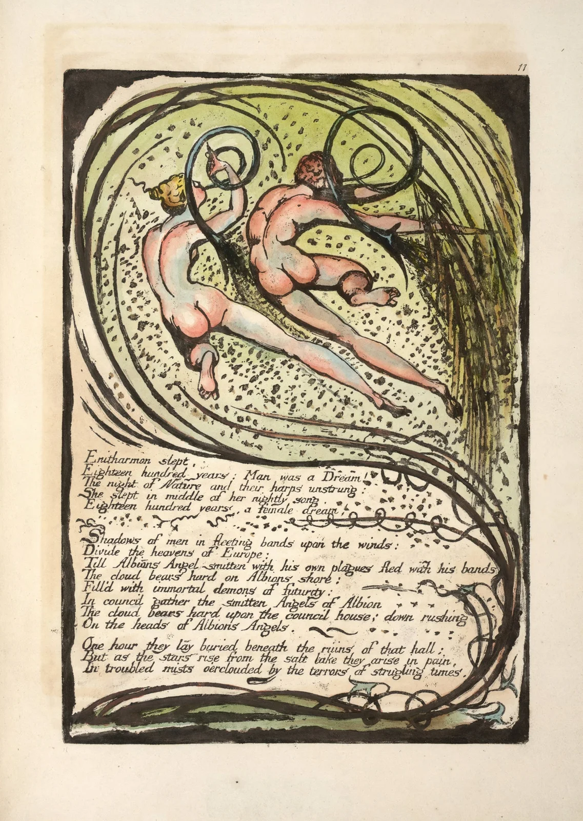Enitharmon slept … av William Blake