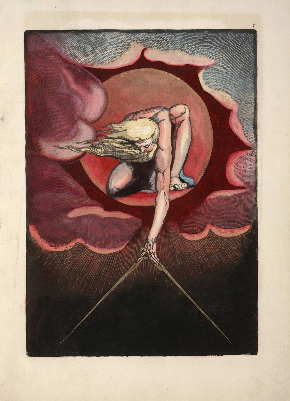 Frontispiece (The Ancient of Days) av William Blake