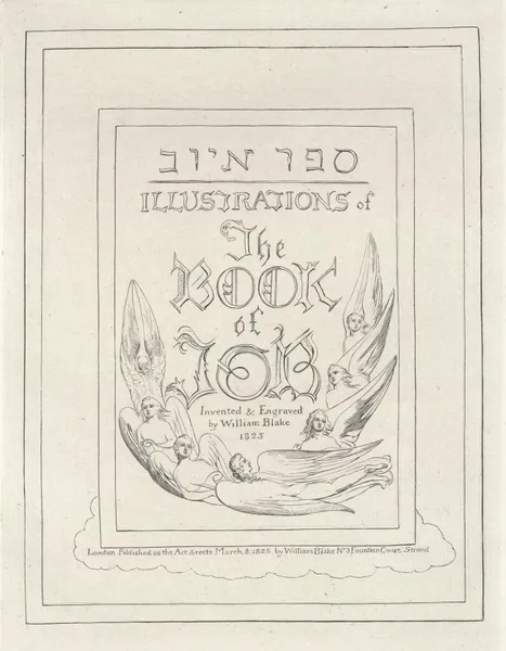Illustrations of the book of Job Pl.01 av William Blake