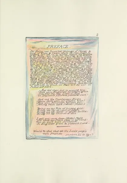 Milton, a poem in 2 books Pl.02 av William Blake