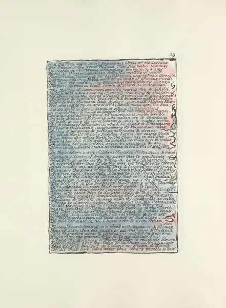 Milton, a poem in 2 books Pl.39 av William Blake