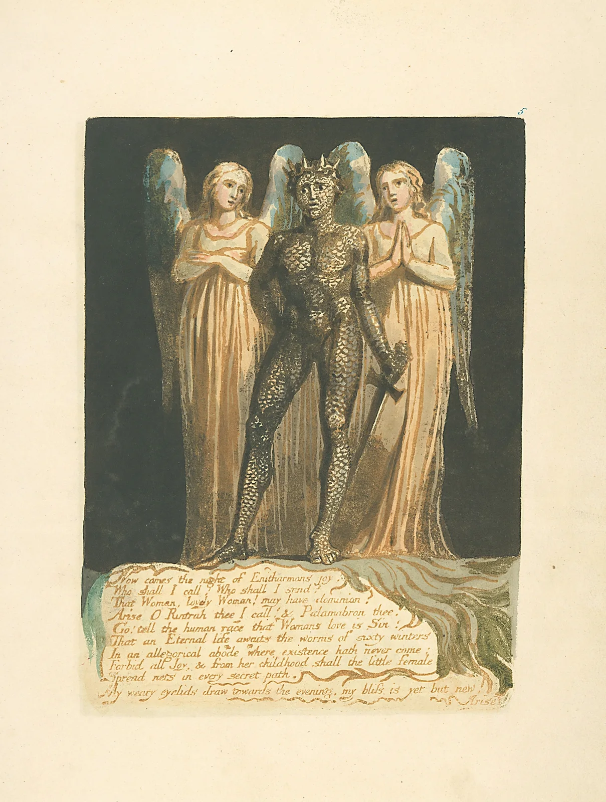 Now comes the night…. av William Blake