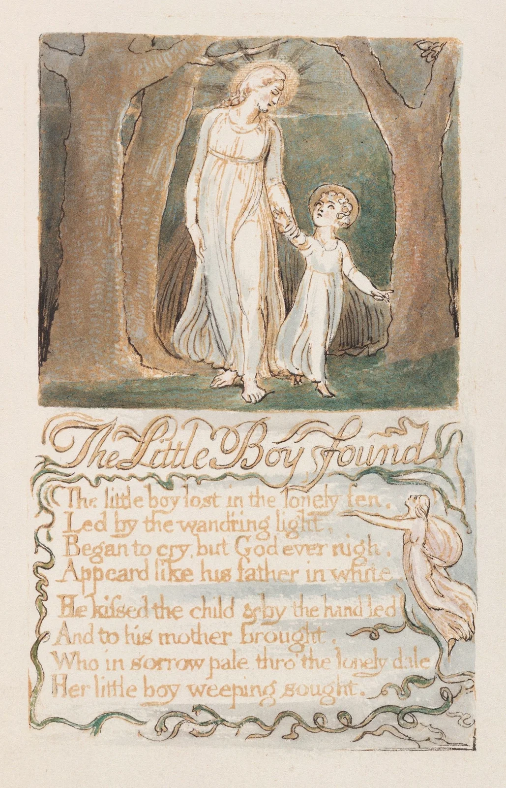 Pl. 13 – The Little Boy Found av William Blake