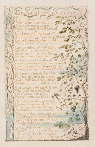 Pl. 14 – On Another’s Sorrow av William Blake