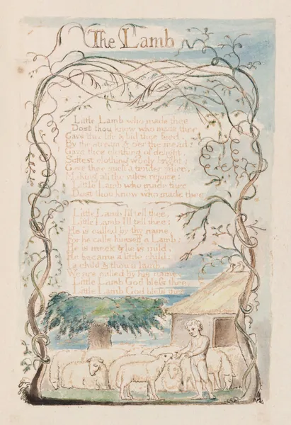 Pl. 20 – The Lamb av William Blake