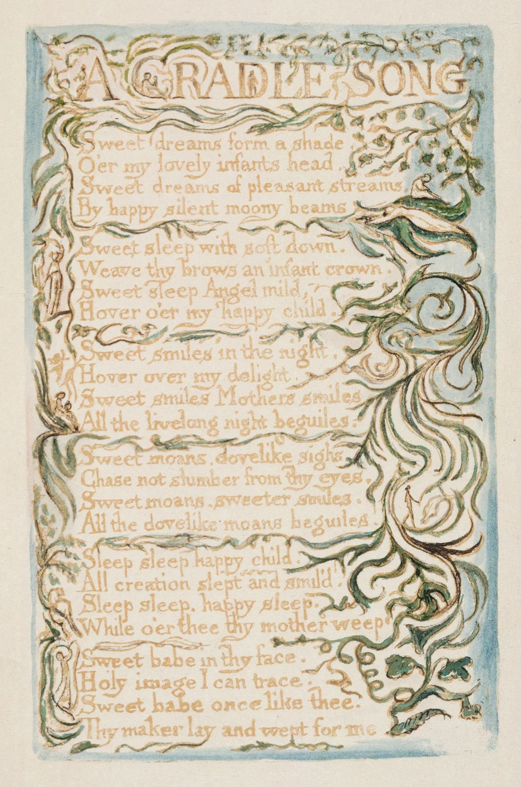 Pl. 26 – A Cradle Song av William Blake