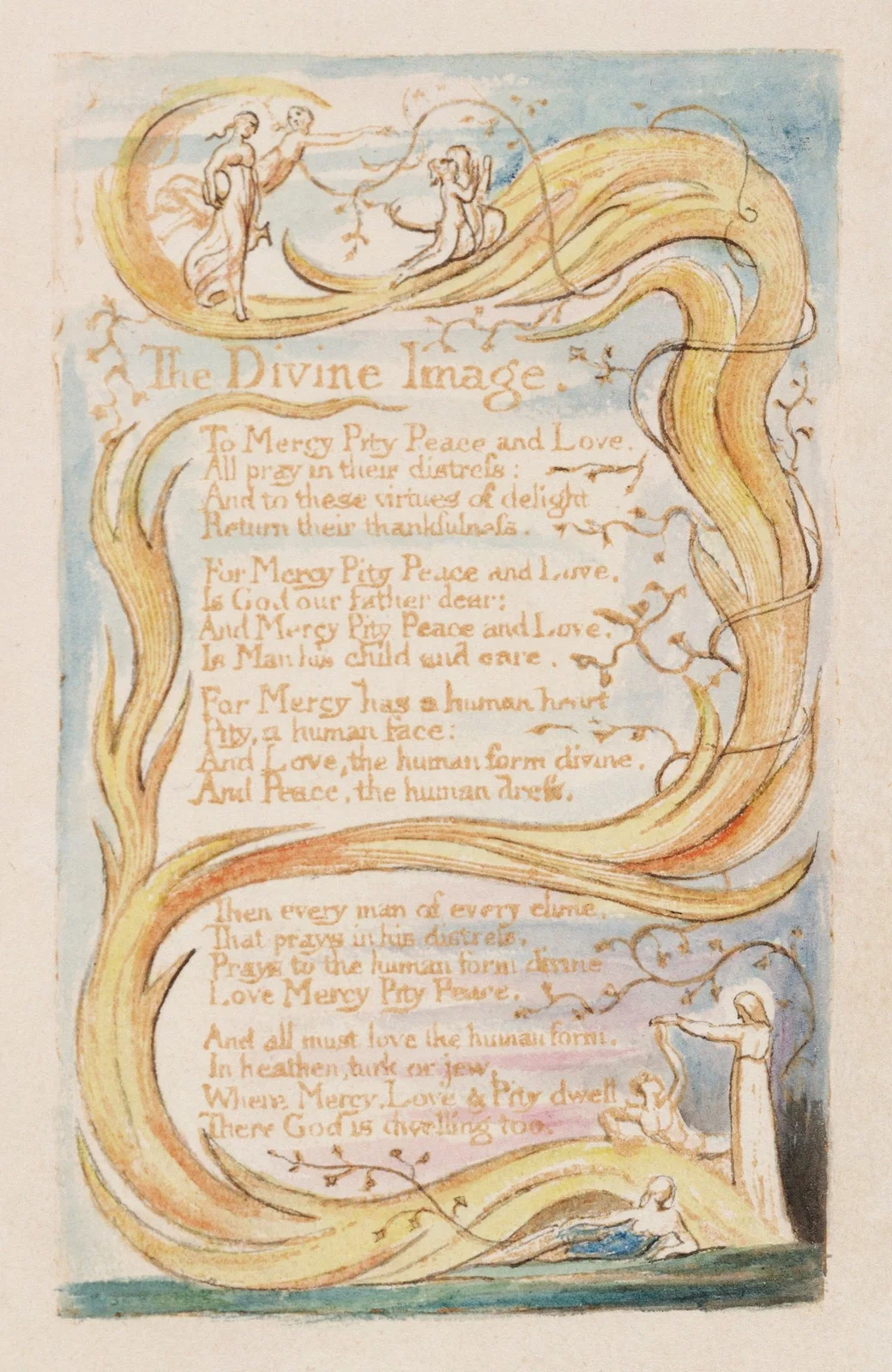 Pl. 9 – The Divine Image av William Blake