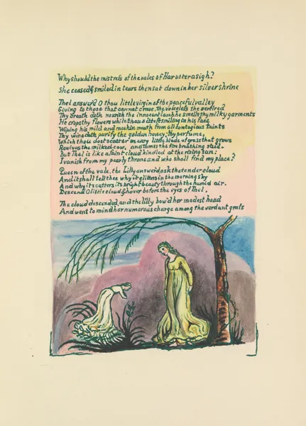 The Book of Thel Pl.3 av William Blake