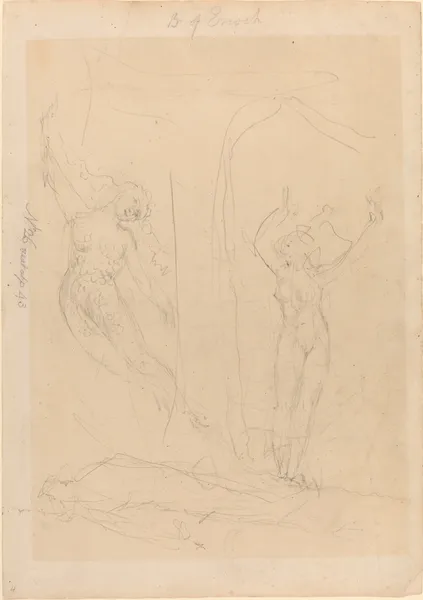 The Daughter of Men Becomes a Siren av William Blake