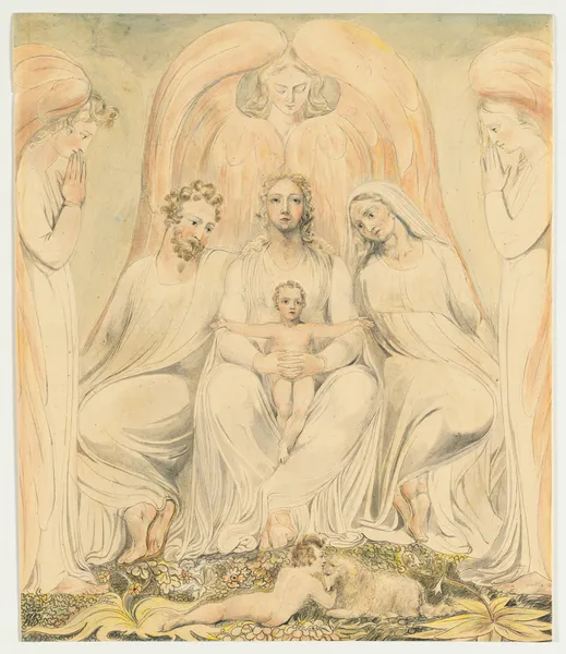 The Holy Family (Christ in the Lap of Truth), 1805 – nr 1 av William Blake
