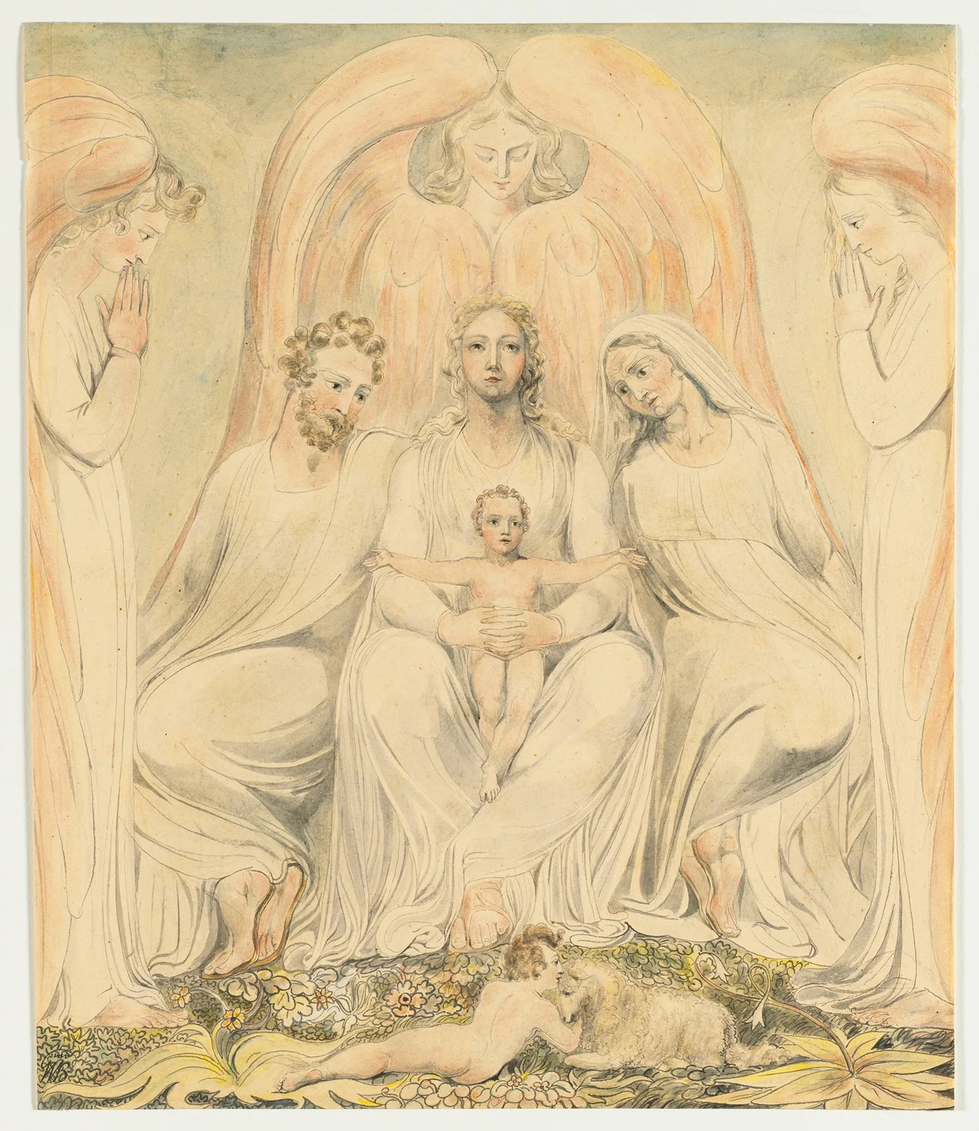 The Holy Family (Christ in the Lap of Truth), 1805 – nr 1 av William Blake