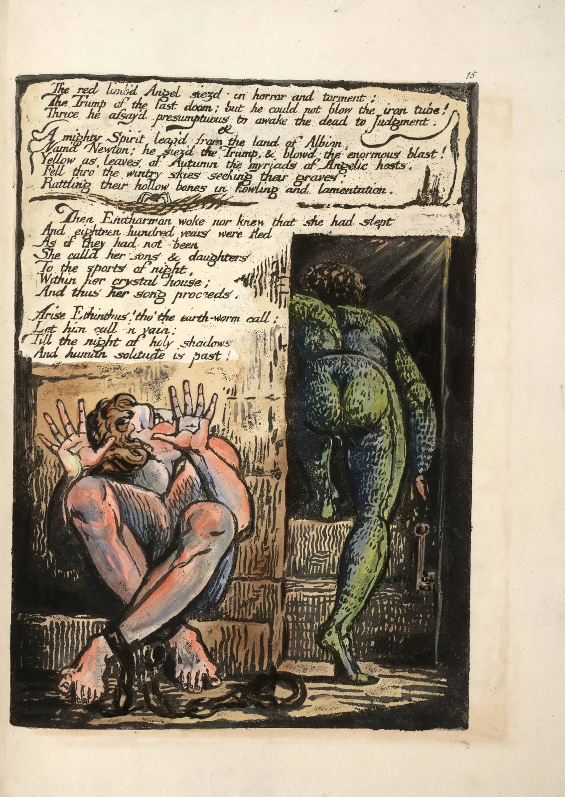 The red limb’d Angel …, 1794 – nr 2 av William Blake