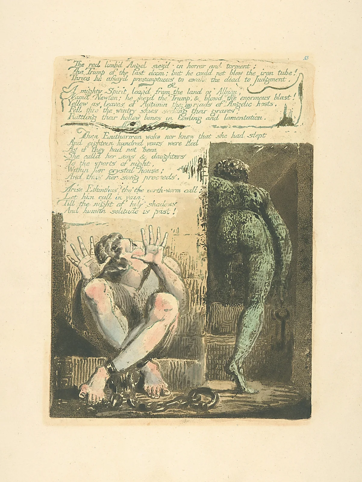The red limb’d Angel… av William Blake