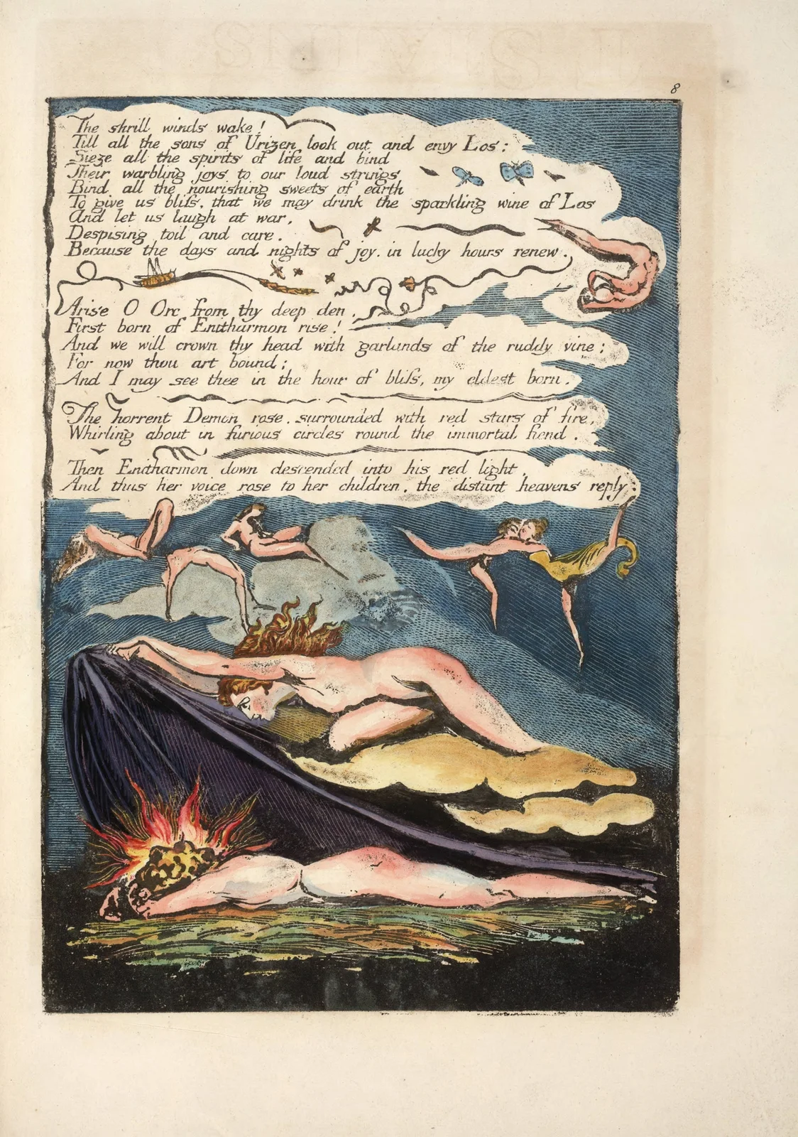 The shrill winds wake … av William Blake