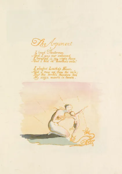Visions of the daughters of Albion Pl. 02 av William Blake