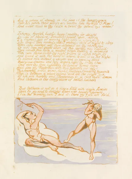 Visions of the daughters of Albion Pl. 08 av William Blake