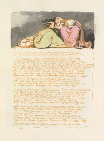 Visions of the daughters of Albion Pl. 09 av William Blake
