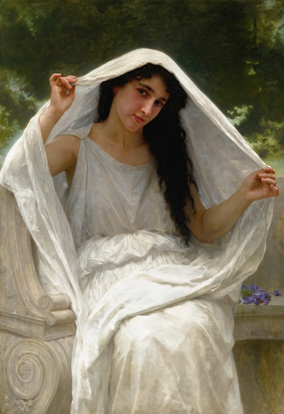 Le Voile av William Bouguereau